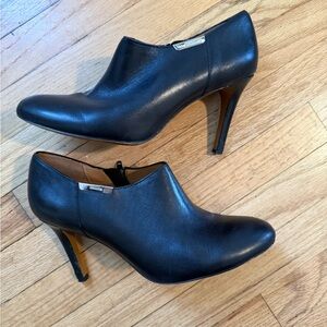 Coach Black Leather Bootie